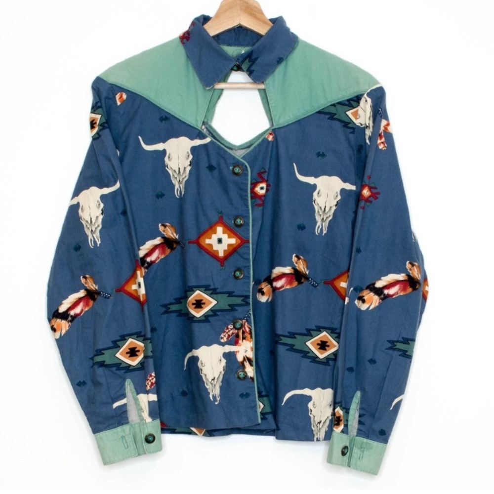 ♥LAST CHANCE♥ Handmade Western Button Shirt BI